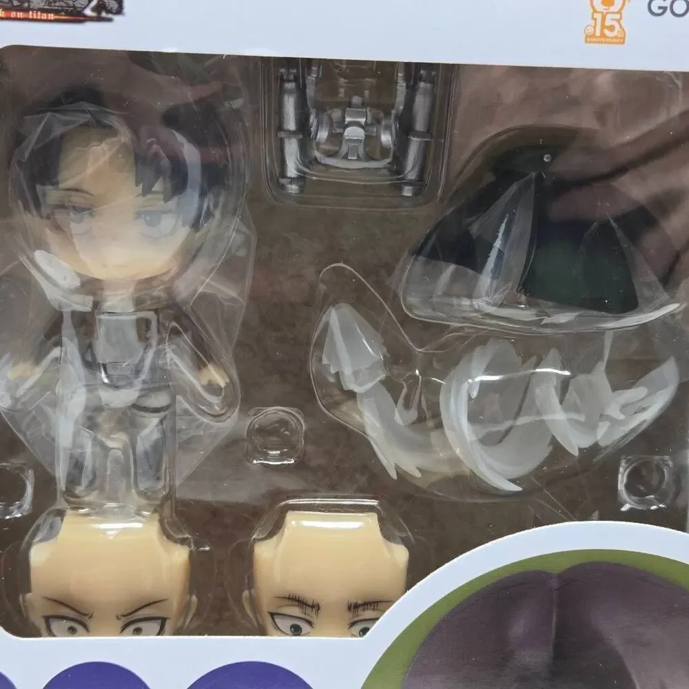 ATTACK ON TITAN LEVI ACKERMAN NENDOROID 390 PVC FIGURE GOOD SMILE COMPANY NEW - Picture 2 of 6